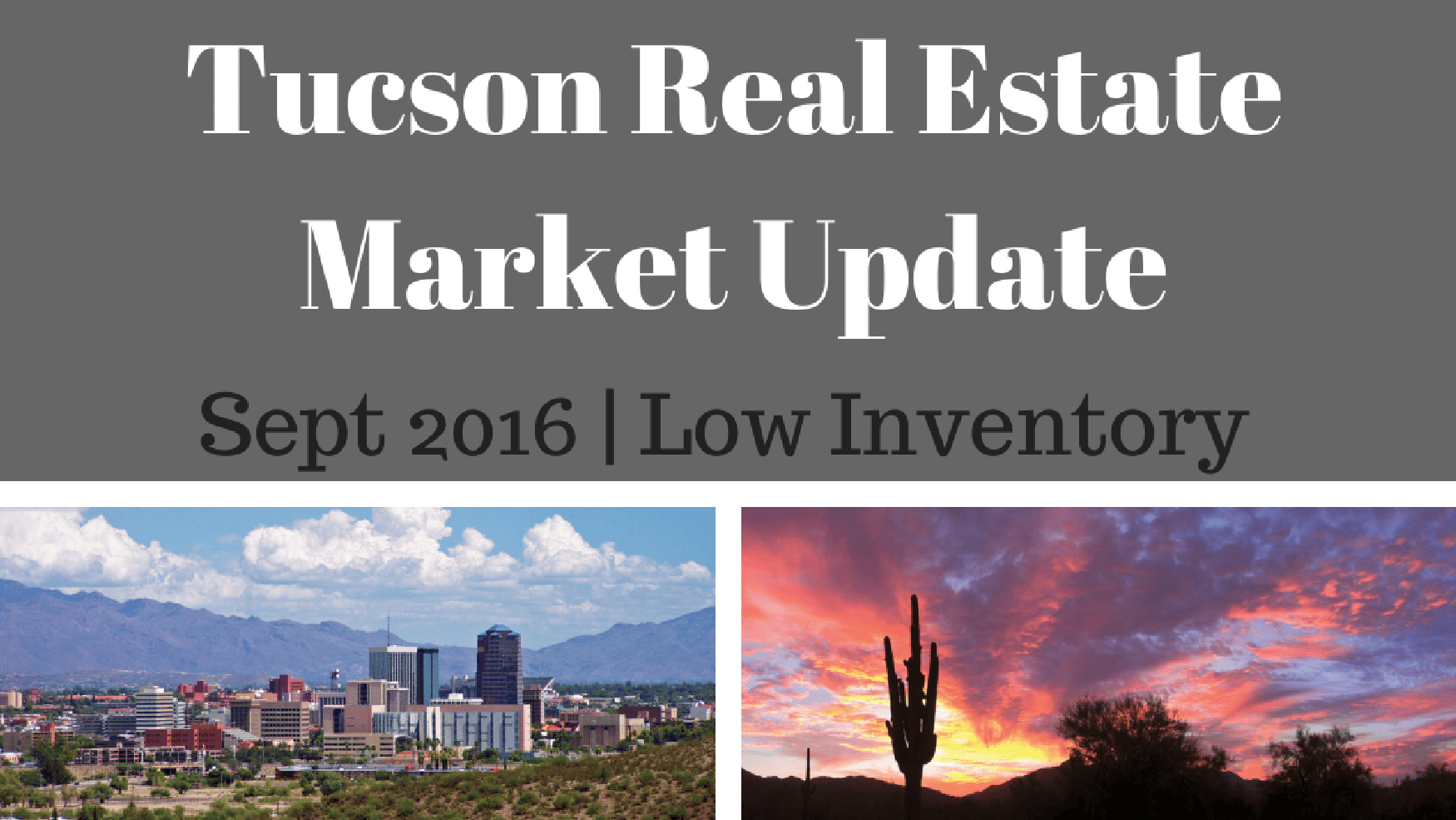 Tucson Real Estate Market Update Sept 2016