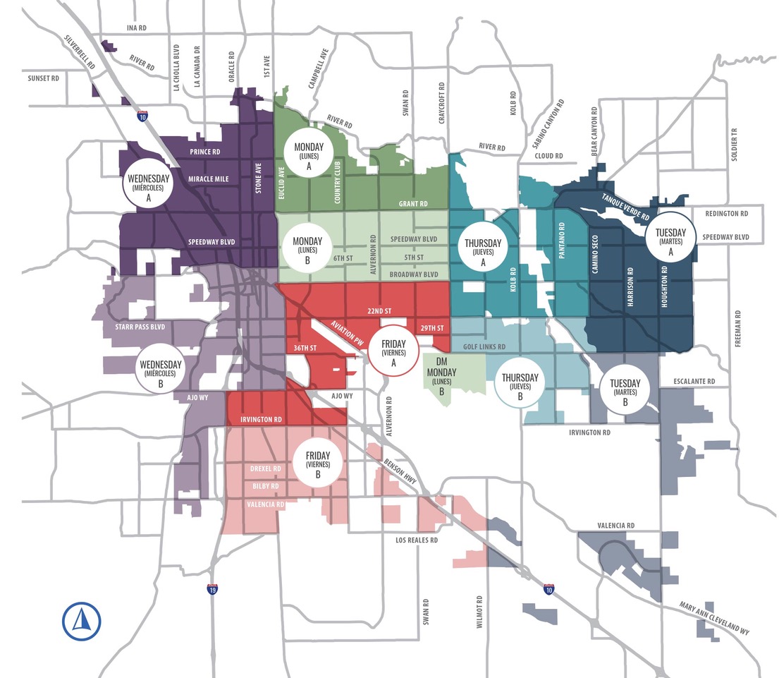 Tucson Residential Recycling Pickup Schedule Tucson Homes and Lots